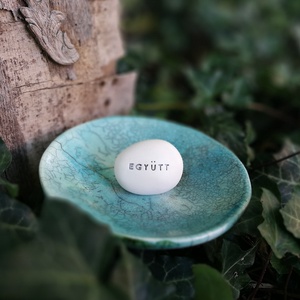 EGYÜTT - Kerámia Varázskavics üzenettel, motivációs felirattal, Esküvő, Emlék & Ajándék, Köszönőajándék, , MESKA