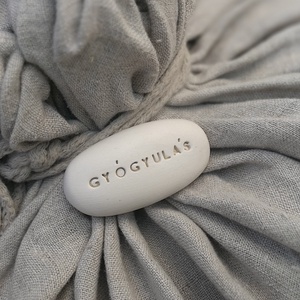 GYÓGYULÁS - Kerámia Varázskavics üzenettel, motivációs felirattal - esküvő - emlék & ajándék - köszönőajándék - Meska.hu