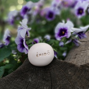 ÉNIDŐ - Kerámia Varázskavics üzenettel, motivációs felirattal - esküvő - emlék & ajándék - köszönőajándék - Meska.hu