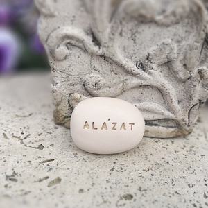 ALÁZAT - Kerámia Varázskavics üzenettel, motivációs felirattal, Esküvő, Emlék & Ajándék, Köszönőajándék, , MESKA