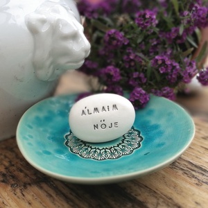 ÁLMAIM NŐJE - Kerámia Varázskavics üzenettel, motivációs felirattal, Esküvő, Emlék & Ajándék, Köszönőajándék, , MESKA