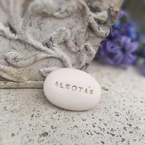 ALKOTÁS - Kerámia Varázskavics üzenettel, motivációs felirattal, Esküvő, Emlék & Ajándék, Köszönőajándék, , MESKA