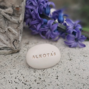 ALKOTÁS - Kerámia Varázskavics üzenettel, motivációs felirattal - esküvő - emlék & ajándék - köszönőajándék - Meska.hu