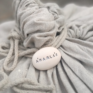 ÁRAMLÁS - Kerámia Varázskavics üzenettel, motivációs felirattal - esküvő - emlék & ajándék - köszönőajándék - Meska.hu