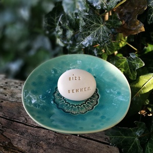 BÍZZ BENNEM - Kerámia Varázskavics üzenettel, motivációs felirattal, Esküvő, Emlék & Ajándék, Köszönőajándék, , MESKA