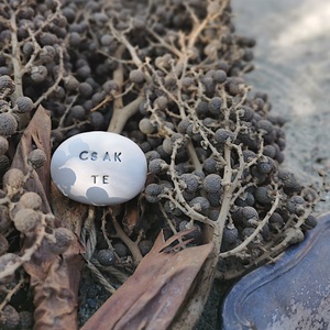 CSAK TE - Kerámia Varázskavics üzenettel, motivációs felirattal - esküvő - emlék & ajándék - köszönőajándék - Meska.hu