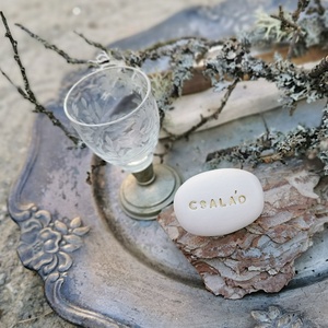 CSALÁD - Kerámia Varázskavics üzenettel, motivációs felirattal - esküvő - emlék & ajándék - köszönőajándék - Meska.hu