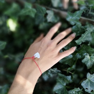 SZIVECSKÉS KARKÖTŐ 3 +1 vegyes csomagban - Állítható piros ékszerzsinórral - esküvő - ékszer - karkötő & csuklódísz - Meska.hu