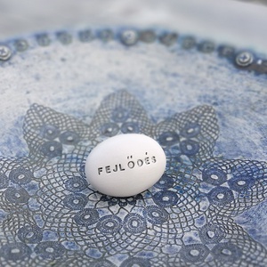 FEJLŐDÉS - Kerámia Varázskavics üzenettel, motivációs felirattal - esküvő - emlék & ajándék - köszönőajándék - Meska.hu