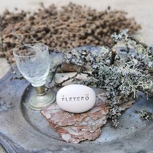 ÉLETERŐ - Kerámia Varázskavics üzenettel, motivációs felirattal - esküvő - emlék & ajándék - köszönőajándék - Meska.hu