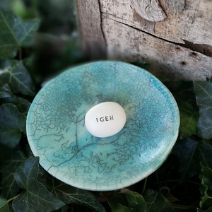 IGEN - Kerámia Varázskavics üzenettel, motivációs felirattal, Esküvő, Emlék & Ajándék, Köszönőajándék, , MESKA