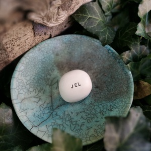 JEL - Kerámia Varázskavics üzenettel, motivációs felirattal, Esküvő, Emlék & Ajándék, Köszönőajándék, , MESKA