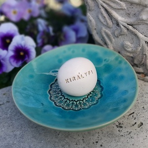 KIRÁLYFI - Kerámia Varázskavics kedves üzenetekkel, motivációkkal - esküvő - emlék & ajándék - nászajándék - nászajándék gyűjtők - Meska.hu