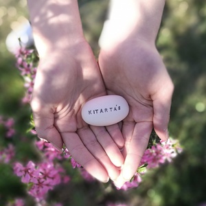 KITARTÁS - Kerámia Varázskavics üzenettel, motivációs felirattal - esküvő - emlék & ajándék - köszönőajándék - Meska.hu