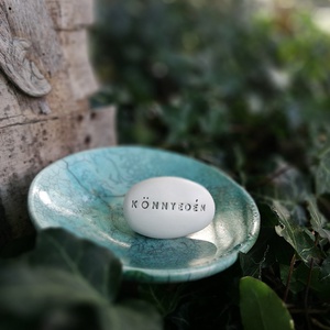 KÖNNYEDÉN - Kerámia Varázskavics üzenettel, motivációs felirattal - esküvő - emlék & ajándék - köszönőajándék - Meska.hu