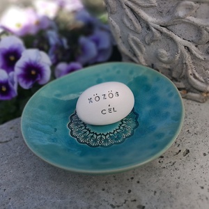 KÖZÖS CÉL - Kerámia Varázskavics kedves üzenetekkel, motivációkkal - esküvő - emlék & ajándék - nászajándék - nászajándék gyűjtők - Meska.hu