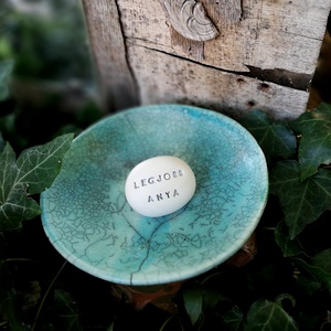 LEGJOBB ANYA - Kerámia Varázskavics üzenettel, motivációs felirattal - esküvő - emlék & ajándék - köszönőajándék - Meska.hu