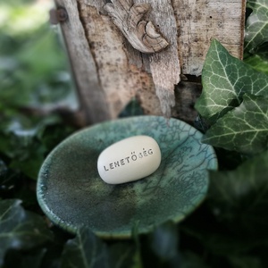 LEHETŐSÉG - Kerámia Varázskavics üzenettel, motivációs felirattal - esküvő - emlék & ajándék - köszönőajándék - Meska.hu