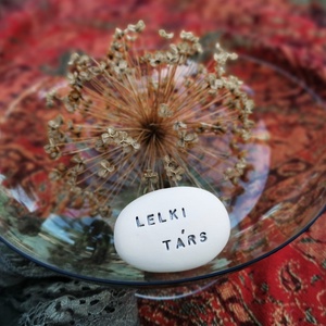 LELKI TÁRS - Kerámia Varázskavics kedves üzenetekkel, motivációkkal - esküvő - emlék & ajándék - nászajándék - nászajándék gyűjtők - Meska.hu