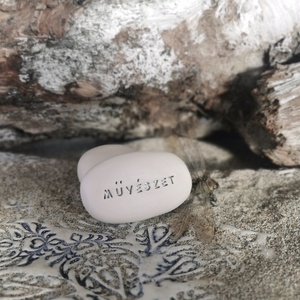 MŰVÉSZET - Kerámia Varázskavics üzenettel, motivációs felirattal - esküvő - emlék & ajándék - köszönőajándék - Meska.hu