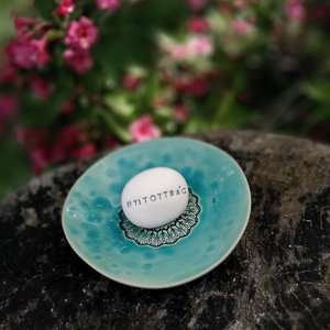 NYITOTTSÁG - Kerámia Varázskavics üzenettel, motivációs felirattal - esküvő - emlék & ajándék - köszönőajándék - Meska.hu