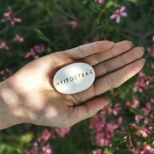 NYITOTTSÁG - Kerámia Varázskavics üzenettel, motivációs felirattal - esküvő - emlék & ajándék - köszönőajándék - Meska.hu