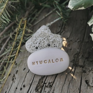 NYUGALOM - Kerámia Varázskavics üzenettel, motivációs felirattal - esküvő - emlék & ajándék - köszönőajándék - Meska.hu