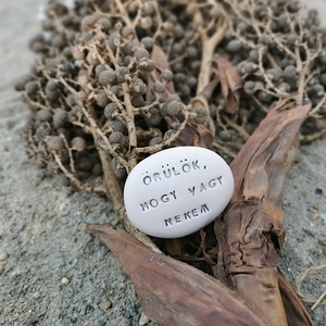ÖRÜLÖK, HOGY VAGY NEKEM - Kerámia Varázskavics kedves üzenetekkel, motivációkkal, Esküvő, Emlék & Ajándék, Nászajándék, Nászajándék gyűjtők, , MESKA