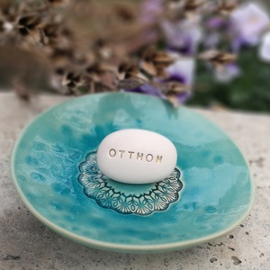 OTTHON - Kerámia Varázskavics üzenettel, motivációs felirattal - esküvő - emlék & ajándék - köszönőajándék - Meska.hu