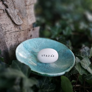 UTAZÁS - Kerámia Varázskavics kedves üzenetekkel, motivációkkal - esküvő - emlék & ajándék - nászajándék - nászajándék gyűjtők - Meska.hu