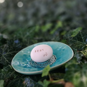 PONT JÓ - Kerámia Varázskavics pozitív üzenettel, kedves emlék, ajándék minden alkalomra - esküvő - emlék & ajándék - köszönőajándék - Meska.hu