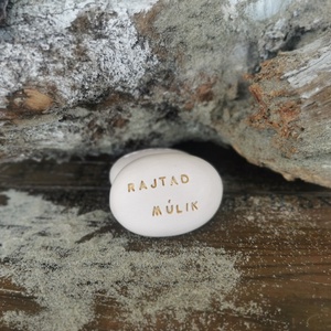 RAJTAD MÚLIK - Kerámia Varázskavics üzenettel, motivációs felirattal - esküvő - emlék & ajándék - köszönőajándék - Meska.hu