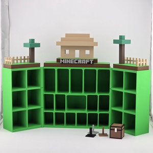 Minecraft Kinder Joy figuratartó állvány kinyitható Creeper verzió ajándék figuratalp és kártya tartó láda - otthon & életmód - tárolás & rendszerezés - íróasztali tároló - Meska.hu