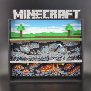 Minecraft Kinder Joy figuratartó - otthon & életmód - tárolás & rendszerezés - íróasztali tároló - Meska.hu
