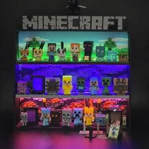 Minecraft Kinder Joy figuratartó - otthon & életmód - tárolás & rendszerezés - íróasztali tároló - Meska.hu