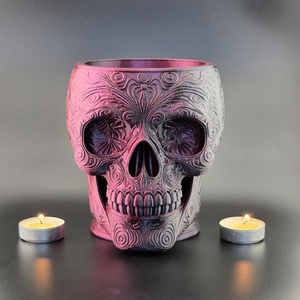 Halloween dekoráció - Koponya cukorkatartó - Meska.hu