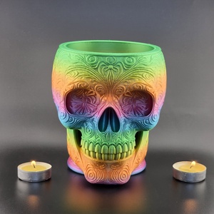 Halloween dekoráció - Koponya cukorkatartó - Meska.hu