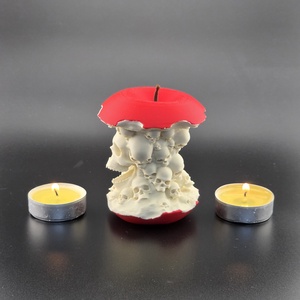 Halloween dekoráció � Koponyás almacsutka, 3D nyomtatott asztali dísz - otthon & életmód - dekoráció - halloween - halloweeni dekoráció - Meska.hu