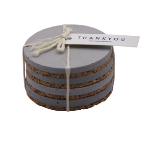 Beton poháralátét szett - Meska.hu