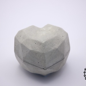 Beton ékszertartó szív - ékszer - ékszertartó - ékszerdoboz - Meska.hu