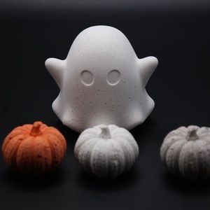 Halloween mini beton tök - otthon & életmód - dekoráció - halloween - halloweeni dekoráció - Meska.hu
