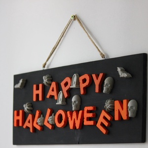 Happy Halloween Dekorkép - otthon & életmód - dekoráció - halloween - halloweeni dekoráció - Meska.hu