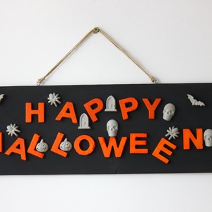 Happy Halloween Dekorkép - otthon & életmód - dekoráció - halloween - halloweeni dekoráció - Meska.hu