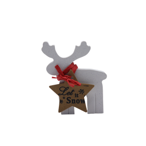 Karácsonyi Beton Szarvas , Karácsony, Karácsonyi lakásdekoráció, Ünnepi asztaldekoráció, Mindenmás, MESKA