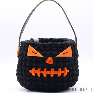 Horgolt halloween kosár - Meska.hu