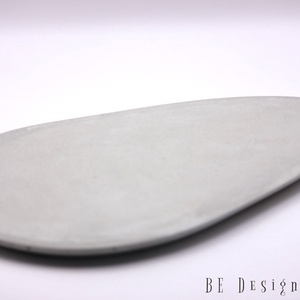 Csepp natúr beton dekor tál - otthon & életmód - dekoráció - asztal és polc dekoráció - dekorációs tál, tartó - Meska.hu