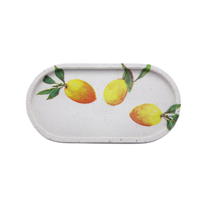 Fehér beton tálca kicsi Sicily kollekció, Ékszer, Ékszertartó, Ékszertartó tál, Mindenmás, MESKA