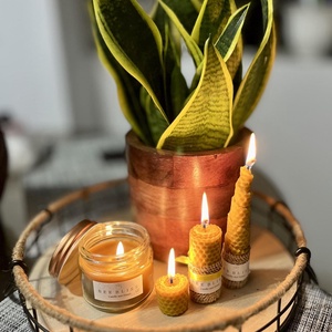 Hengerelt méhviasz gyertya - otthon & életmód - gyertya, illat, aroma - gyertya - Meska.hu