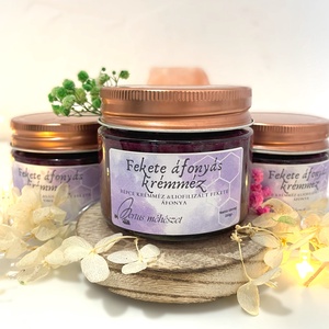 Fekete áfonyás krémméz 250g - élelmiszer - méz & propolisz - Meska.hu