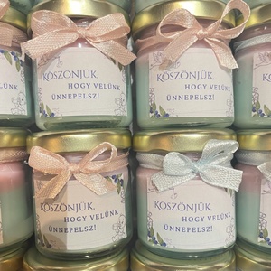 Szójaviasz Gyertya Babanem parti ajándék - 40 ml - esküvő - emlék & ajándék - köszönőajándék - Meska.hu